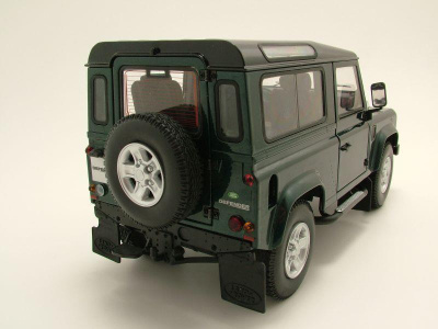 Land Rover Defender 90 dunkelgrün metallic Modellauto 1:18 Kyosho