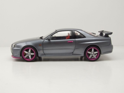 Nissan Skyline GT-R 1999 grau Modellauto 1:18 Solido