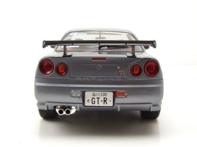 Nissan Skyline GT-R 1999 grau Modellauto 1:18 Solido