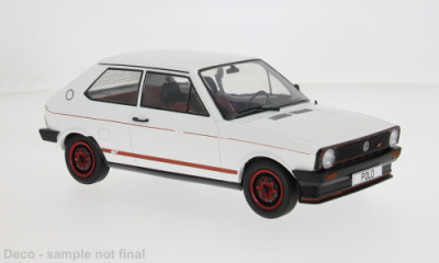VW Polo 1 GT 1979 weiß rot Modellauto 1:18 MCG