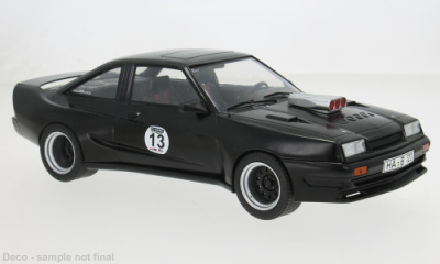 Opel Manta B Mattig 1991 matt schwarz Modellauto 1:18 MCG