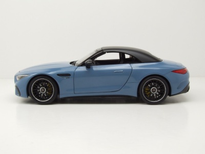 Mercedes SL 63 AMG 4Matic+ R232 2021 hellblau Modellauto 1:18 iScale