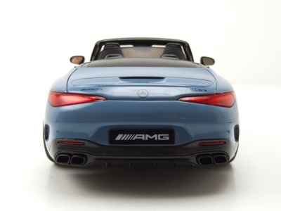 Mercedes SL 63 AMG 4Matic+ R232 2021 hellblau Modellauto 1:18 iScale