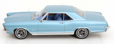 Buick Riviera Road House 1965 hellblau metallic Modellauto 1:18 KK Scale