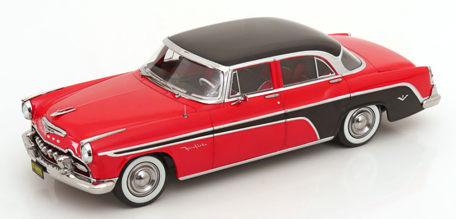 DeSoto Fireflite Sedan 1955 rot schwarz Modellauto 1:18 KK Scale