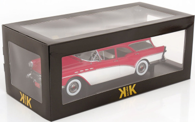 Buick Special Estate Wagon 1957 rot weiß Modellauto 1:18 KK Scale
