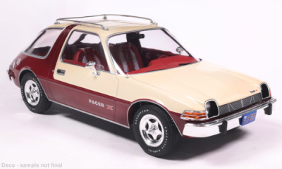 AMC Pacer 1975 dunkelrot beige Modellauto 1:18 MCG