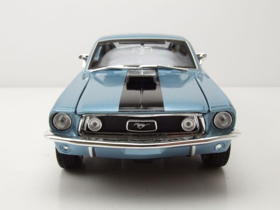 Ford Mustang Gt Cobra Jet 1968 Azul De Colección Maisto 1:18 | Meses