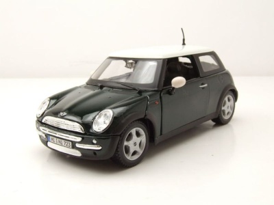 BMW Mini Cooper grün metallic Modellauto 1:24 Maisto