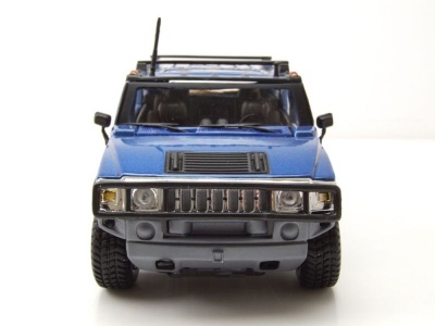 Hummer H2 SUV 2003 blau metallic Modellauto 1:24 Maisto