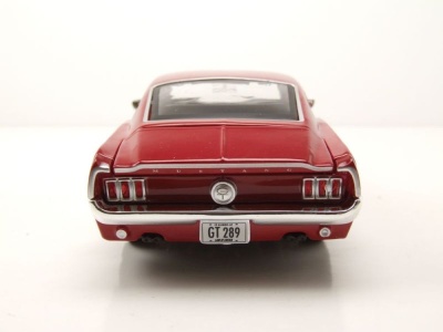 Ford Mustang GT 1967 rot Modellauto 1:24 Maisto