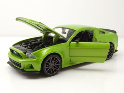 Ford Mustang Street Racer 2014 grün metallic Modellauto 1:24 Maisto