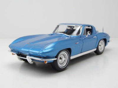Chevrolet Corvette C2 1965 blau metallic Modellauto 1:18 Maisto