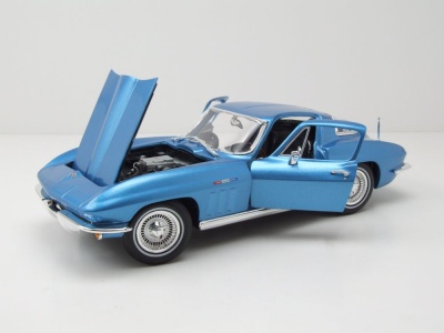 Chevrolet Corvette C2 1965 blau metallic Modellauto 1:18 Maisto