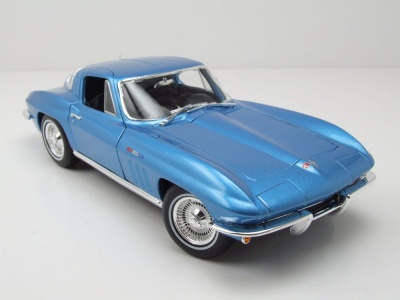 Chevrolet Corvette C2 1965 blau metallic Modellauto 1:18 Maisto