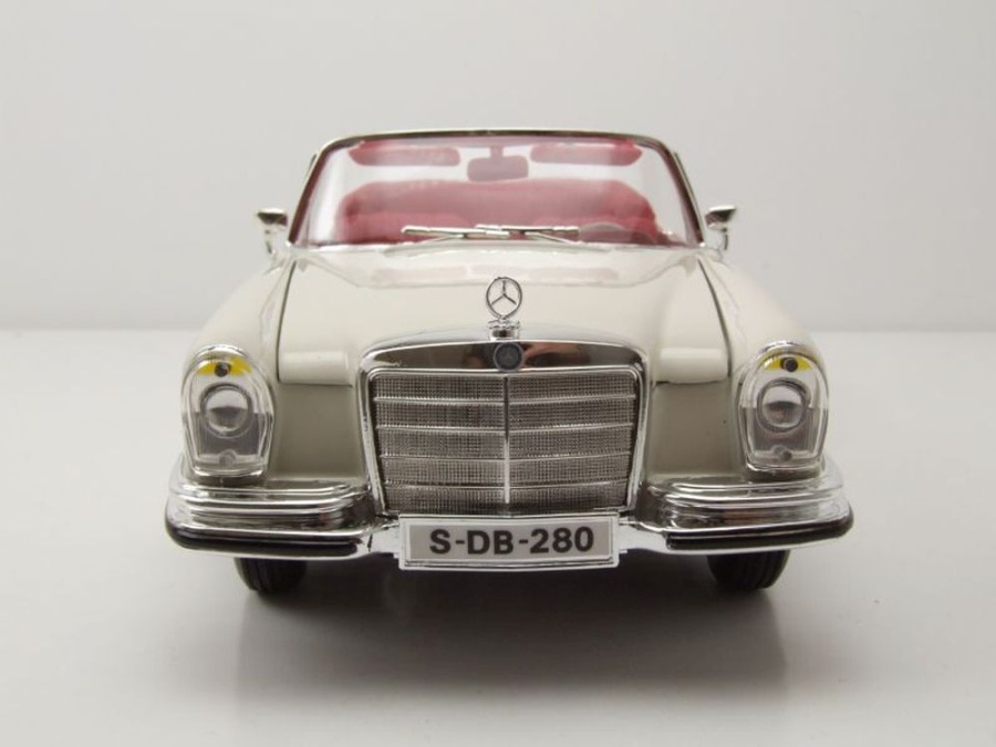 Modellauto Mercedes 280 Se Cabrio W111 1966 Creme Modellauto 1 18 Maisto 37 50