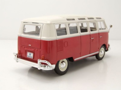 VW Bus T1 Samba 1962 rot weiß Modellauto 1:25 1:24...