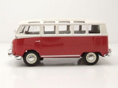 VW Bus T1 Samba 1962 rot weiß Modellauto 1:25 1:24 Maisto