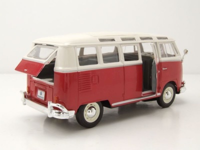 VW Bus T1 Samba 1962 rot weiß Modellauto 1:25 1:24 Maisto