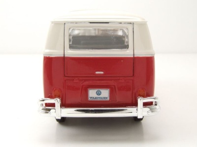 VW Bus T1 Samba 1962 rot weiß Modellauto 1:25 1:24 Maisto