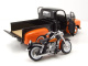 Ford F-1 1948 Pick Up Harley Davidson m. FLH Duo Glide 1958 schwarz/orange Modellauto 1:24 Maisto