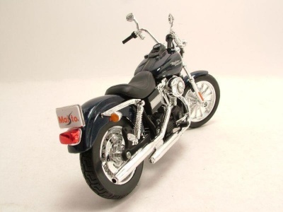 Harley Davidson FXDBI Dyna Street Bob 2006 dunkelblau metallic Modellmotorrad 1:12 Maisto