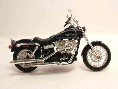 Harley Davidson FXDBI Dyna Street Bob 2006 dunkelblau metallic Modellmotorrad 1:12 Maisto