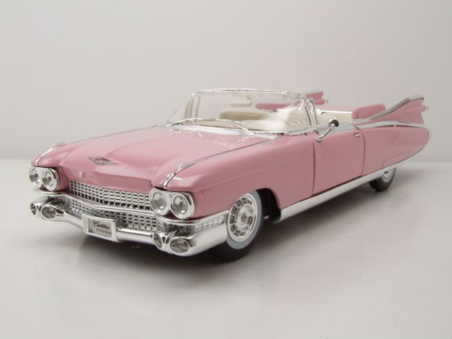 Cadillac Eldorado Cabrio Biarritz 1959 pink Auto rosa Maisto 1:18 
