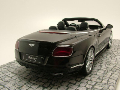 Bentley Continental GT Speed Cabrio 2014 schwarz Modellauto 1:18 Minichamps