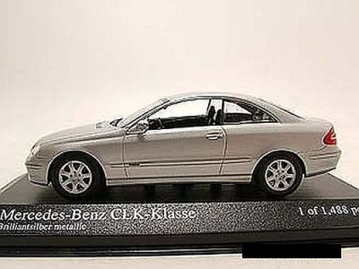 Mercedes CLK 2001 silber Modellauto 1:43 Minichamps