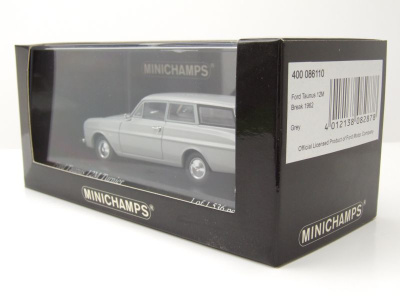 Ford Taunus 12M Turnier 1962 grau Modellauto 1:43 Minichamps
