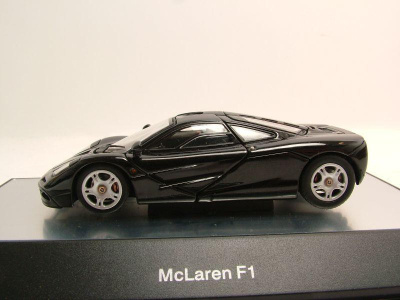 McLaren F1 Road Car short tail 1994 schwarz metallic Modellauto 1:43 Autoart