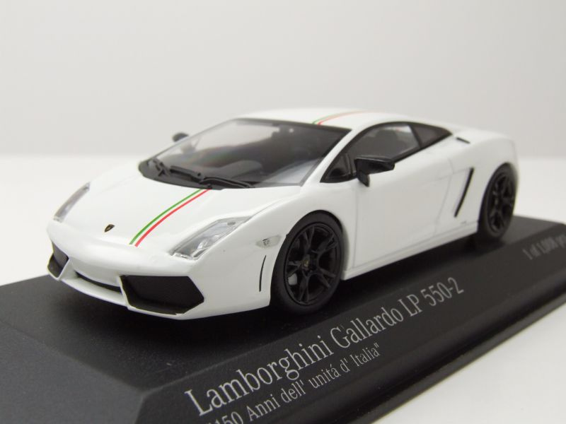 Lamborghini Gallardo LP550-2 "Tricolore" 2011 weiß Modellauto 1:43 Minichamps