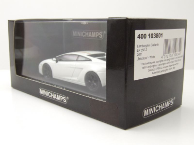 Lamborghini Gallardo LP550-2 "Tricolore" 2011 weiß Modellauto 1:43 Minichamps