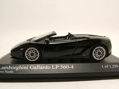 Lamborghini Gallardo LP560-4 Spyder 2009 schwarz Modellauto 1:43 Minichamps