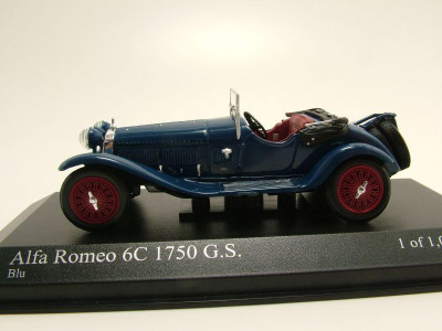 Alfa Romeo 6C 1750 G.S. 1930 blau Modellauto 1:43 Minichamps