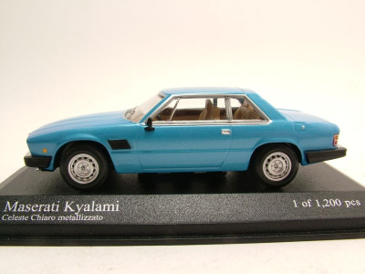Maserati Kyalami 1982 hellblau metallic Modellauto 1:43 Minichamps