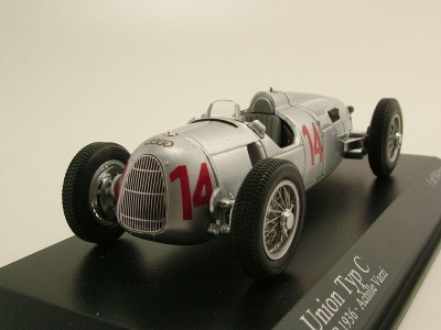 Auto Union Typ C #14 Ungarn GP 1936 - Achille Varzi, Modellauto 1:43 / Minichamps