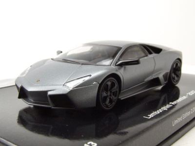 Modellauto Lamborghini Reventon 2007 matt grau metallic Museum Serie Modellauto 1 43 Minichamps 43 50