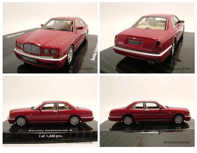Bentley Continental R 1996 rot metallic Modellauto 1:43 Minichamps