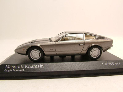 Maserati Khamsin 1977 grau metallic Modellauto 1:43 Minichamps