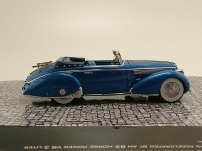 Lancia Astura Tipo 233 Corto 1936 blau metallic Modellauto 1:43 Minichamps