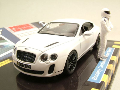 Bentley Continental Super Sports 2009 weiß Top Gear Modellauto 1:43 Minichamps