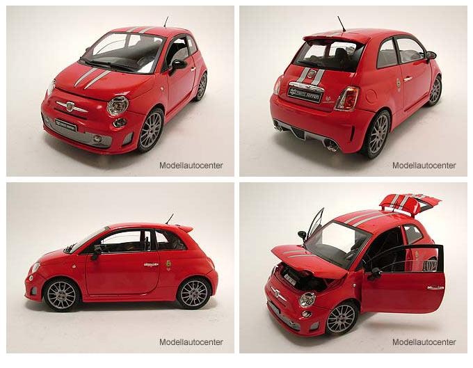 Fiat 500 Abarth, 695 Tributo Ferrari, 2008 rot, Modellauto 1