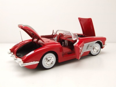 Chevrolet Corvette Cabrio C1 1958 rot Modellauto 1:18 Motormax