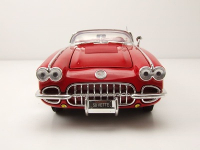 Chevrolet Corvette Cabrio C1 1958 rot Modellauto 1:18 Motormax