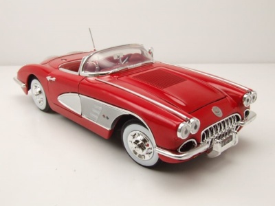 Chevrolet Corvette Cabrio C1 1958 rot Modellauto 1:18 Motormax