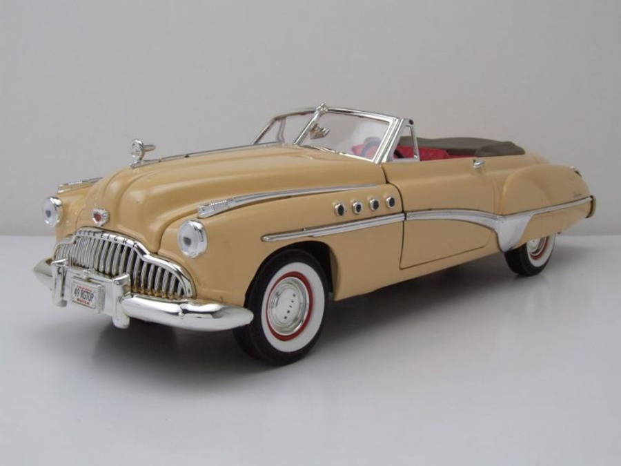 Buick Roadmaster Convertible 1949 creme Modellauto 1:18 Motormax
