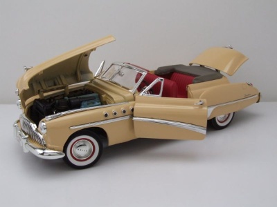 Buick Roadmaster Convertible 1949 creme Modellauto 1:18 Motormax