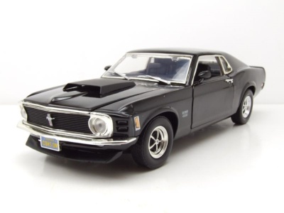 Ford Mustang Boss 429 1970 schwarz Modellauto 1:18 Motormax